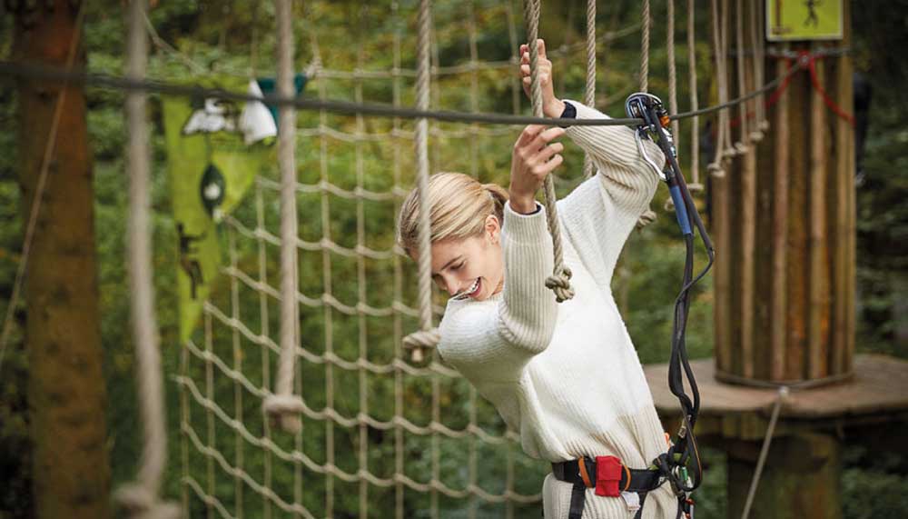 Hig ropes experience at Go Ape Moors Valley