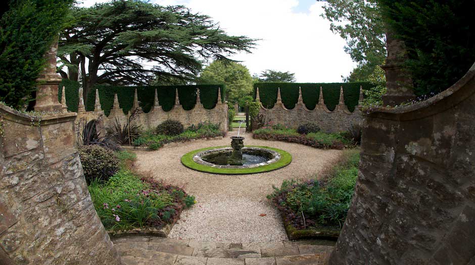 View of the gardens at Athelhampton