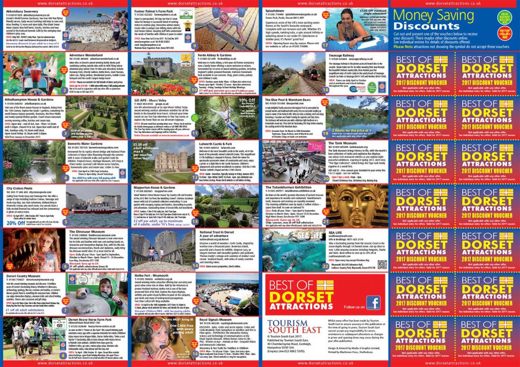 Best of Dorset Attractions brochure (back)