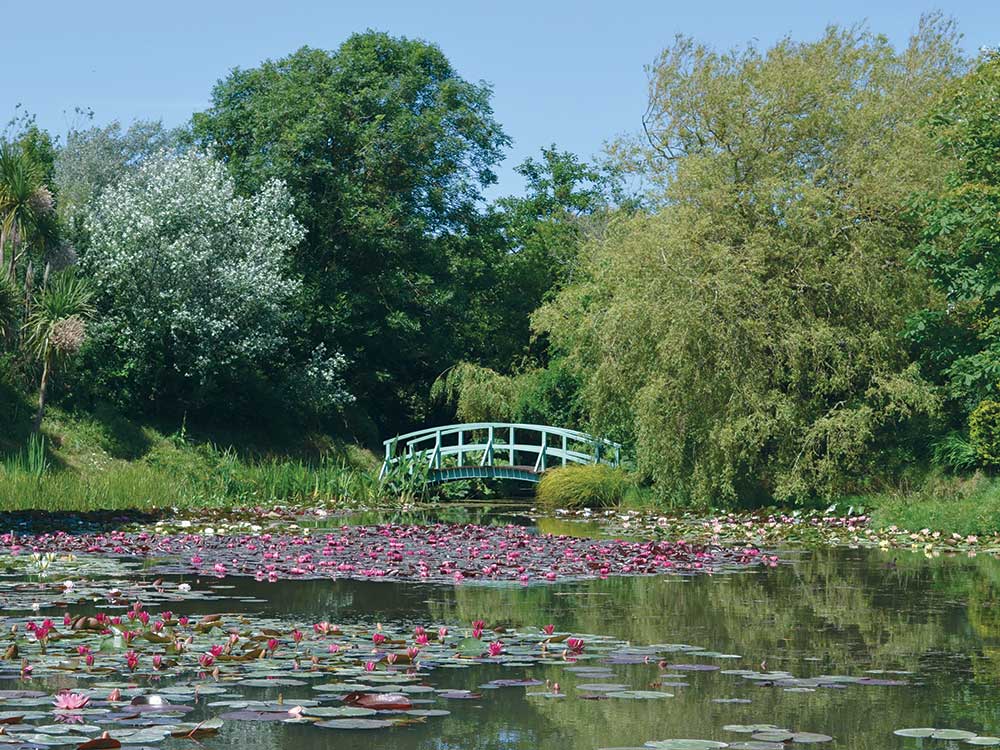 Replica Monet bridge at Bennetts Water Gardens