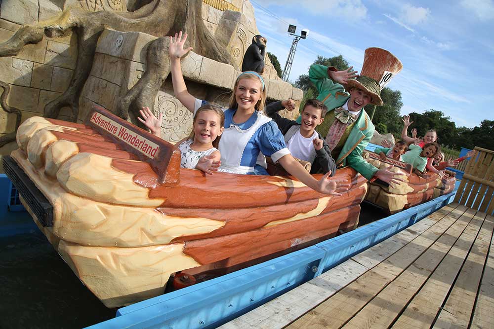 Flumes at the Jungle Falls in Adventure Wonderland