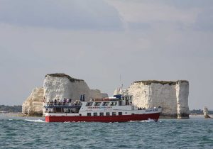 Solent Scene in front of Old Harry Rocks - City Cruises Poole