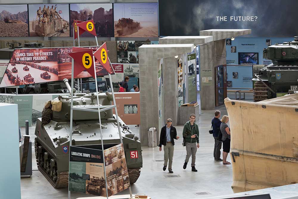 One of the Tank Museum's halls, housing the exhibitions