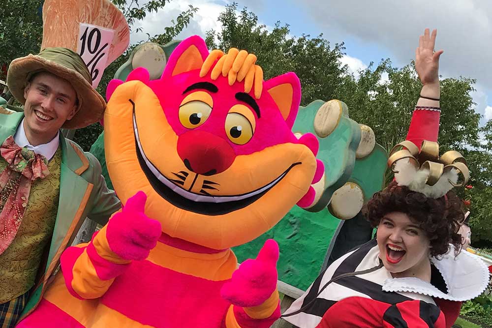 The Cheshire Cat at Adventure Wonderland in Dorset