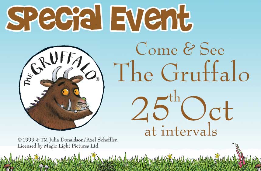 Come and see The Gruffalo at Adventure Wonderland on 25th October 2017