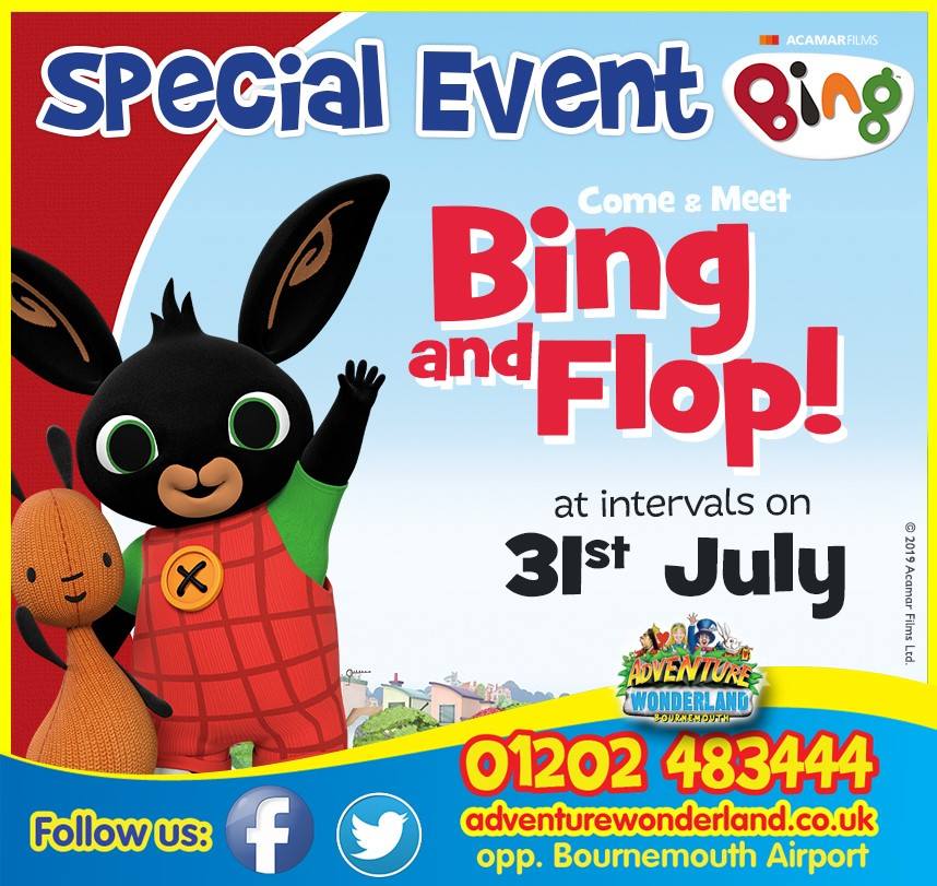 Come and Meet Bing and Flop at Adventure Wonderland