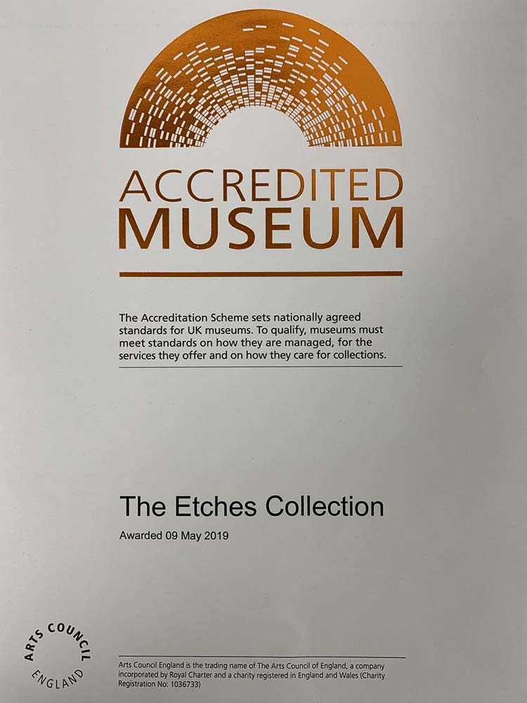 The Etches Collection Awarded Accredited Museum Status!