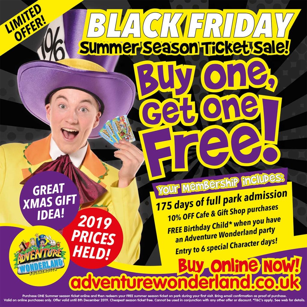 Adventure Wonderland Black Friday ticket offer